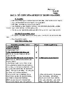 Giáo án Công nghệ lớp 6 Tuần 26 năm học 2008- 2009