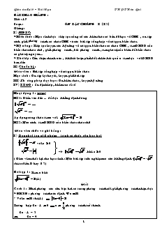 Giáo án đại 9 – Bùi Nga - THPT Hòn Gai