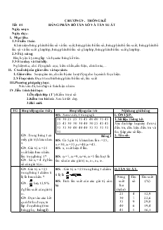 Giáo án Đại số 10 cơ bản từ tiết 45 đến tiết 51