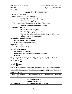 Giáo án Đại số 10 - Tiết 36 - Tuần 35: Ôn tập chương IV