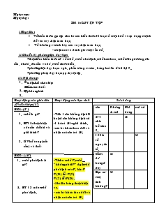 Giáo án Đại số 10 - Tiết 6: Luyện Tập