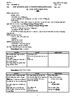 Giáo án Đại Số 11 Trường THPT Trần Hưng Đạo