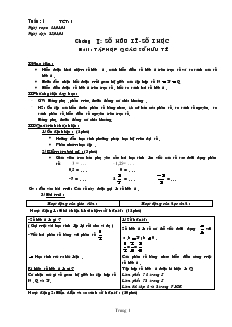 Giáo án Đại số 7 học kỳ I năm học 2008- 2009