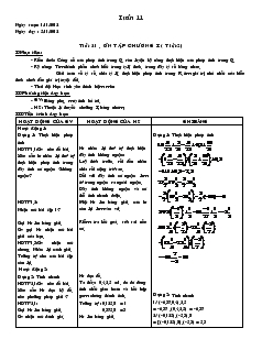 Giáo án Đại số 7 Tuần 11+ 12 năm học 2012- 2013