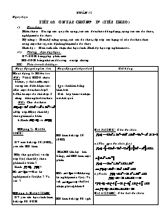Giáo án Đại số 7 Tuần 32 năm học 2012- 2013