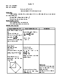 Giáo án Đại số 7 Tuần 9 + 10 năm học 2012- 2013