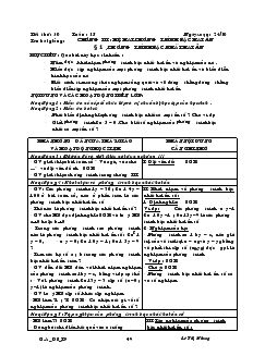 Giáo án Đại số 9 Chương III: Hệ hai phương trình bậc hai ẩn