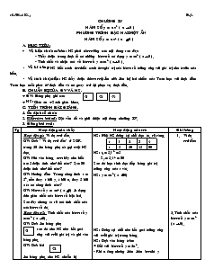 Giáo án Đại số 9 - Chương IV hàm số y = ax2 ( a khác 0 ) phương trình bậc hai một ẩn