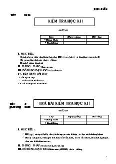 Giáo án Đại sô 9 - học kỳ II năm học 2009- 2010