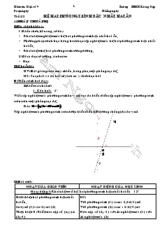 Giáo án Đại số 9 học kỳ II Trường THCS Lóng Sập