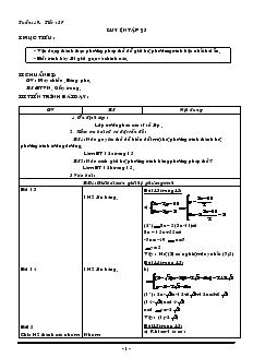 Giáo án Đại số 9 học kỳ II