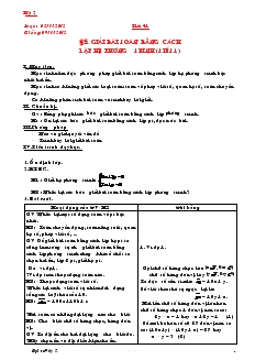 Giáo án Đại số 9 - kỳ 2 năm học 2012- 2013