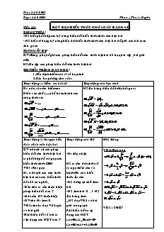 Giáo án Đại số 9 năm học 2006- 2007 - Tiết 13 : Rút gọn biểu thức chứa căn bậc hai