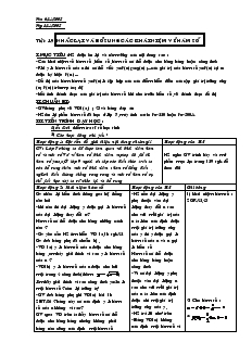 Giáo án Đại số 9 năm học 2006- 2007 - Tiết 19 : Nhắc lại và bổ sung các khái niệm về hàm số