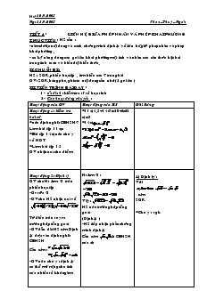 Giáo án Đại số 9 năm học 2006- 2007 - Tiết 4 : Liên hệ giữa phép nhân và phép khai phương