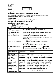 Giáo án Đại số 9 năm học 2006- 2007 - Tiết 43 : Luyện tập