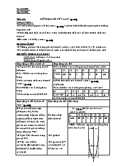 Giáo án Đại số 9 năm học 2006- 2007 - Tiết 49 : Đồ thị hàm số y=ax 2