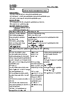 Giáo án Đại số 9 năm học 2006- 2007 - Tiết 55 : Công thức nghiệm thu gọn