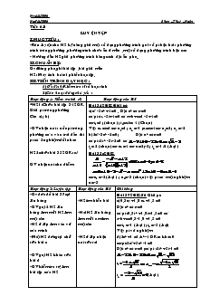 Giáo án Đại số 9 năm học 2006- 2007 - Tiết 61 : Luyện tập