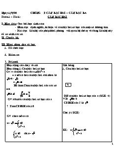 Giáo án Đại số 9 năm học 2006- 2007