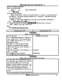 Giáo án Đại số 9 năm học 2007- 2008 - Tiết 21 : Hàm số bậc nhất