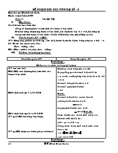 Giáo án Đại số 9 năm học 2007- 2008 - Tiết 22 : Luyện tập