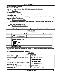 Giáo án Đại số 9 năm học 2007- 2008 - Tiết 4 : Liên hệ giữa phép nhân và phép khai phương