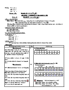 Giáo án đại số 9 năm học 2007- 2008 - Tiết 47 : Hàm số y = ax2(a khác 0)