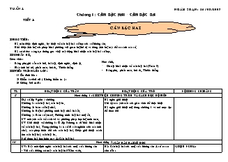 Giáo án Đại số 9 năm học 2007- 2008 - Tuần 1 - Tiết 1 : Căn bậc hai