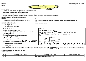 Giáo án Đại số 9 năm học 2007- 2008 - Tuần 1 - Tiết 3 : Luyện tập