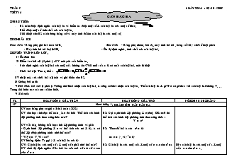 Giáo án Đại số 9 năm học 2007- 2008 - Tuần 7 - Tiết 14 : Căn bậc ba