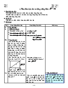 Giáo án Đại số 9 năm học 2008- 2009 - Tuần 1 - Tiết 2 : Căn thức bậc hai và hằng đẳng thức