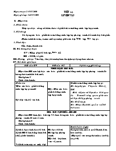 Giáo án Đại số 9 năm học 2010- 2011 - Tiết 44 : Luyện Tập