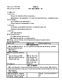 Giáo án Đại số 9 năm học 2010- 2011 - Tiết 45 : Ôn tập chương III