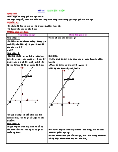 Giáo án Đại số 9 - Tiết 27: Luyện Tập