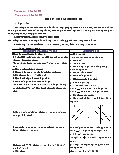 Giáo án Đại số 9 - Tiết 29: Ôn tập chương II