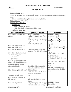 Giáo án Đại số 9 - Tiết 3 : Luyện Tập