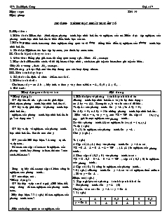 Giáo án Đại số 9 - Tiết 34 : Phương trình bậc nhất hai ẩn số