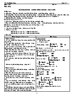 Giáo án Đại số 9 - Tiết 37 : Giải hệ phương trình bằng phương pháp thế