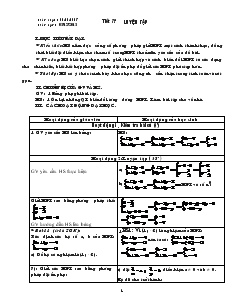 Giáo án Đại số 9 - Tiết 38 : Luyện Tập