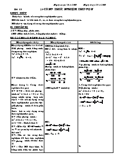 Giáo án Đại số 9 - Tiết 55 : Công thức nghiệm thu gọn