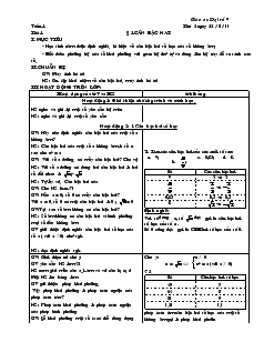 Giáo án Đại sô 9 trọn bộ năm học 2011- 2012