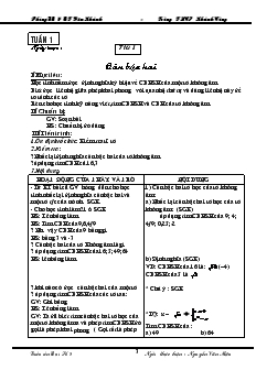 Giáo án Đại số 9 Trường THCS Khánh Cường - Tuần 1 - Tiết 1 : Căn bậc hai