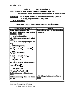 Giáo án đại số 9 Trường THCS Ngô Gia Tự - Tiết 16: Ôn tập chương I