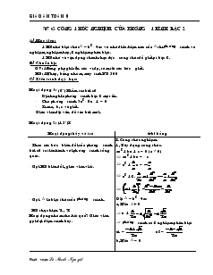 Giáo án đại số 9 Trường THCS Ngô Gia Tự - Tiết 53 : Công thức nghiệm của phương trình bậc 2