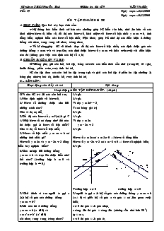 Giáo án Đại số 9 - Trường THCS Nguyễn Huệ - Tiết 29: Ôn tập chương II