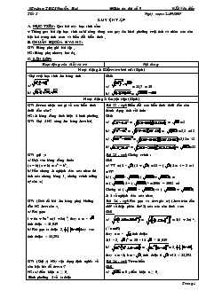 Giáo án Đại số 9 - Trường THCS Nguyễn Huệ - Tiết 5 : Luyện tập