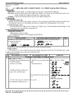 Giáo án Đại số 9 - trường THCS Phương Thịnh - Tuần 3 - Tiết 5 : Liên hệ giữa phép nhân và phép khai phương(tt)