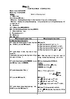 Giáo án Đại số 9 Tuần 1 năm học 2008- 2009