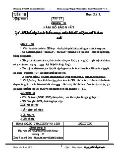 Giáo án Đại số 9 Tuần 10 Trường THCS Quách Phẩm